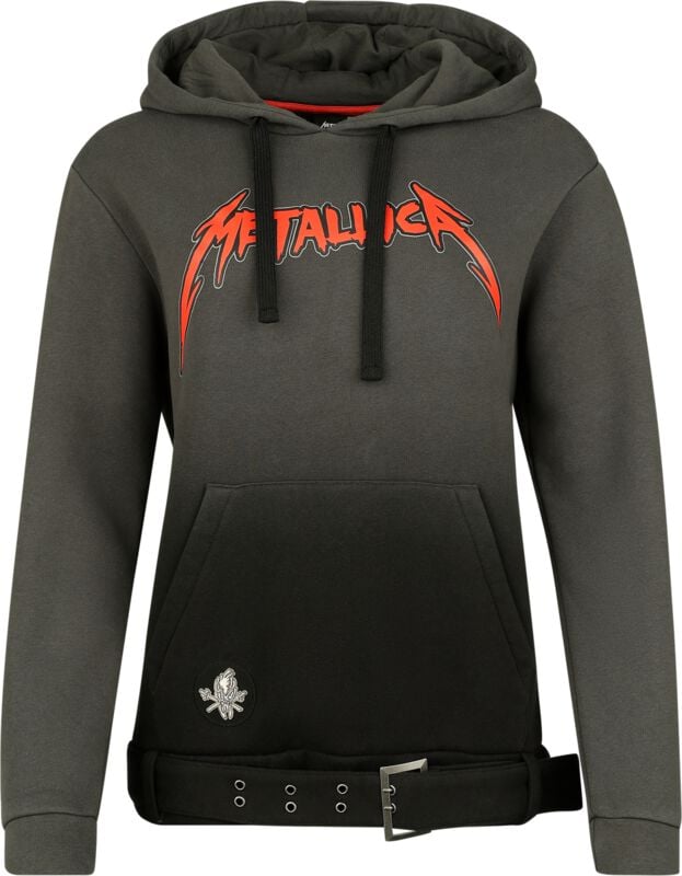 Metallica Hoodie EMP Signature Collection S to 3XL for Women grey-black