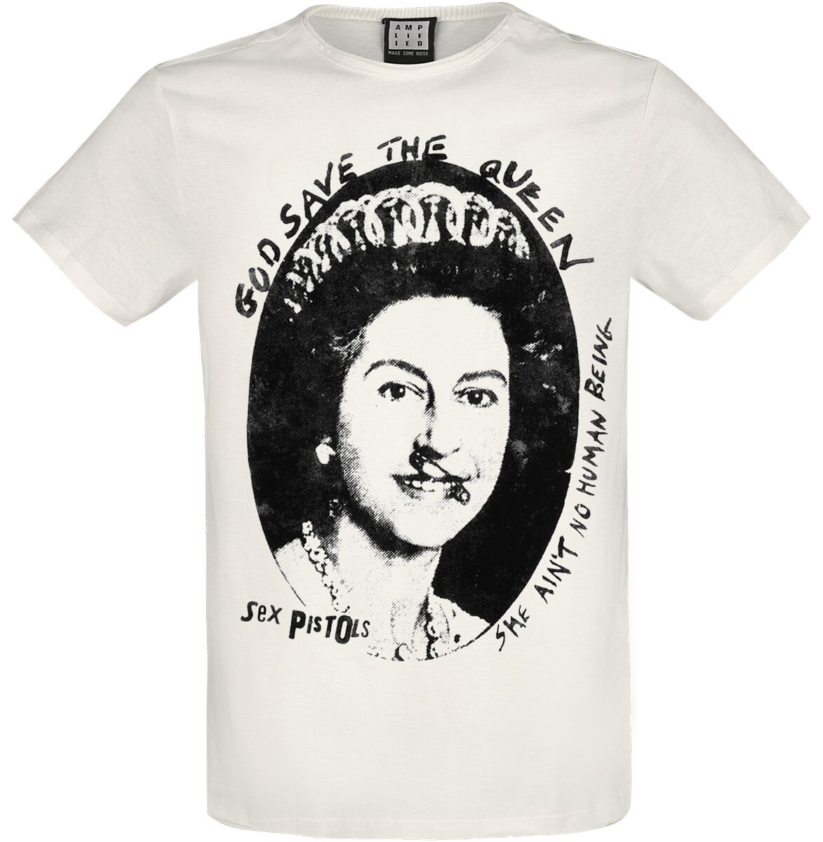 Sex Pistols T-Shirt Amplified Collection Good Save The Queen S to 3XL for Men off white