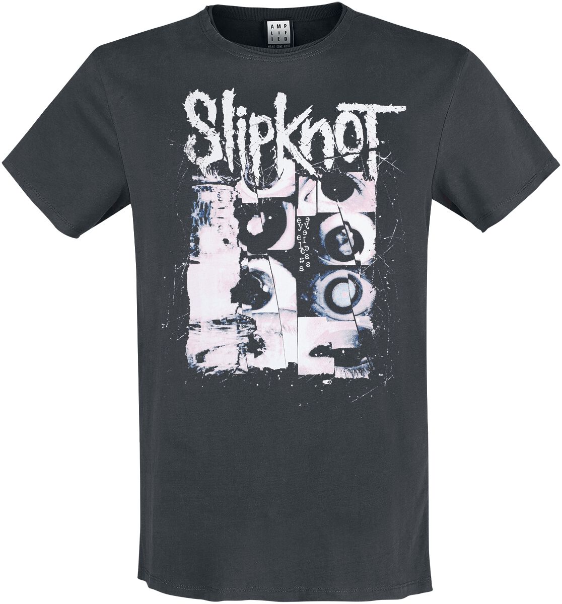 Slipknot T-Shirt Amplified Collection Eyes S to XXL for Men charcoal