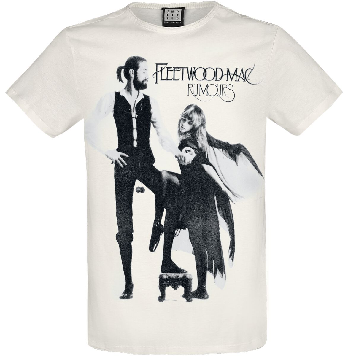 Fleetwood Mac T-Shirt Amplified Collection Rumours L to XXL for Men off white