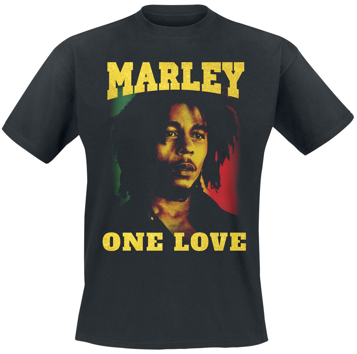 Bob Marley T-Shirt One Love Classic S to XL for Men black