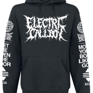Electric Callboy Hoodie Elevator Operator Globe S to 3XL for Men black