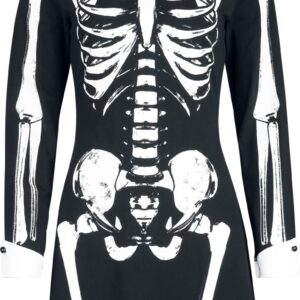 Ghost Mini Dress EMP Signature Collection S to XXL for Women black-white