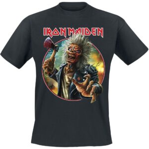 Iron Maiden T-Shirt Axe Eddie Circle S to 4XL for Men black