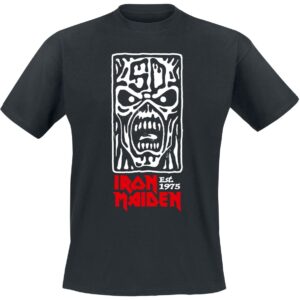 Iron Maiden T-Shirt Stamp Logo 4 S to 4XL for Men black