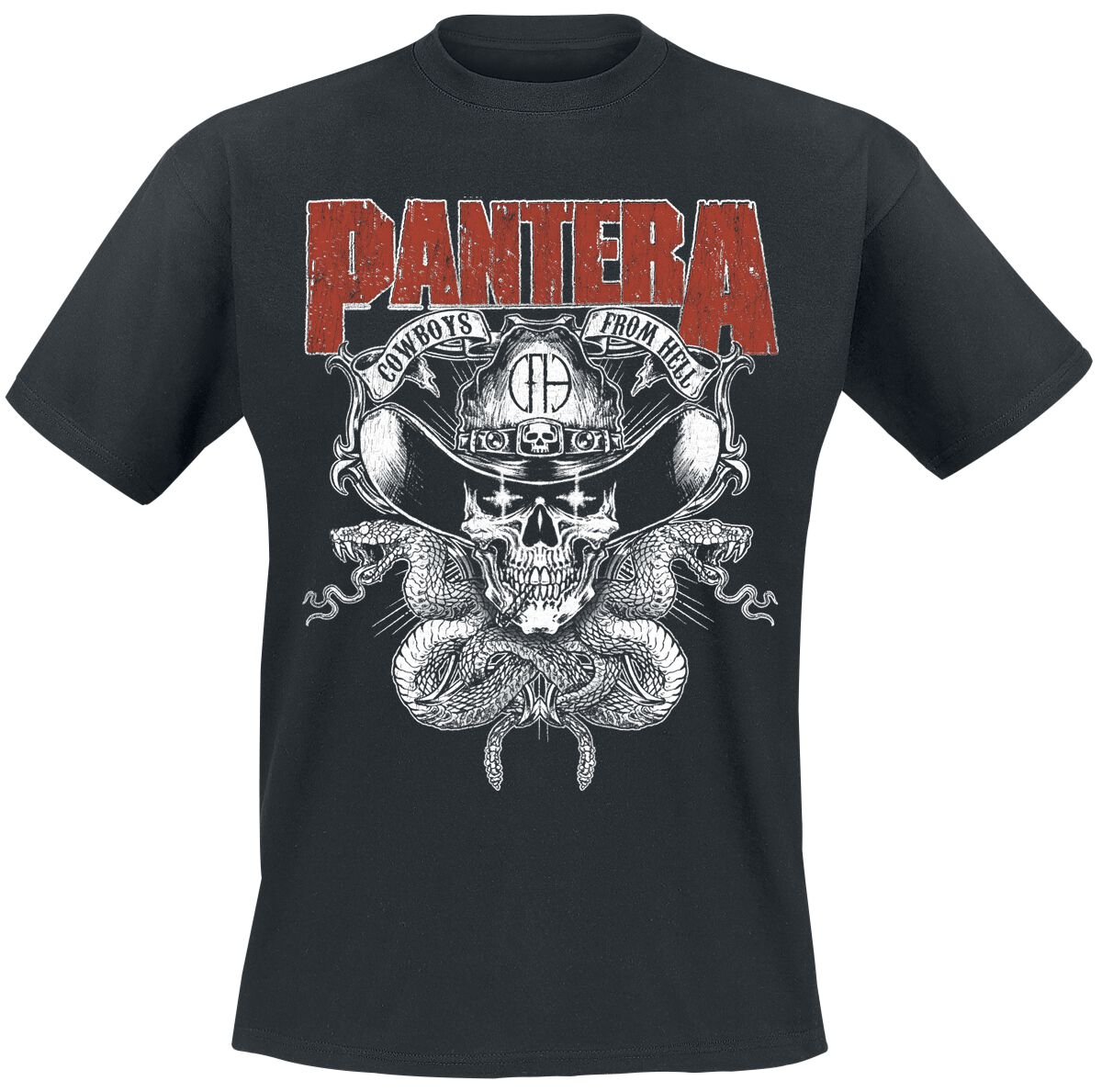 Pantera T-Shirt CFH Texas Skull S to 3XL for Men black