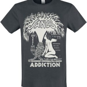 Janes Addiction T-Shirt Amplified Collection Angel Fountain S to XXL for Men charcoal