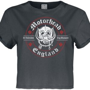 Motorhead T-Shirt Amplified Collection St. Valentines Day Massacre S to XL for Women charcoal
