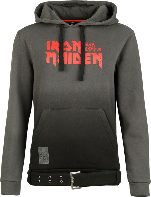 Iron Maiden Hoodie EMP Signature Collection S to 3XL for Women grey-black