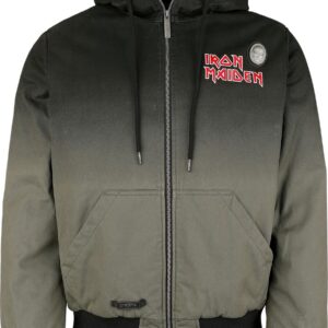 Iron Maiden Winter Jacket EMP Signature Collection S to 3XL for Men grey-black