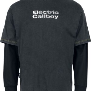 Electric Callboy Long-sleeve Shirt EMP Signature Collection S to 3XL for Men dark grey-black