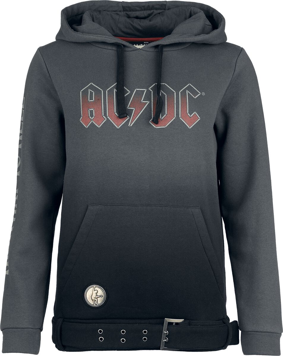 AC/DC Hoodie EMP Signature Collection S to 3XL for Women grey-black