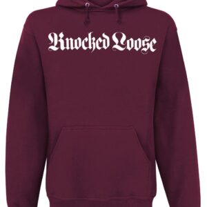 Knocked Loose Hoodie Chruch S to 3XL for Men burgundy