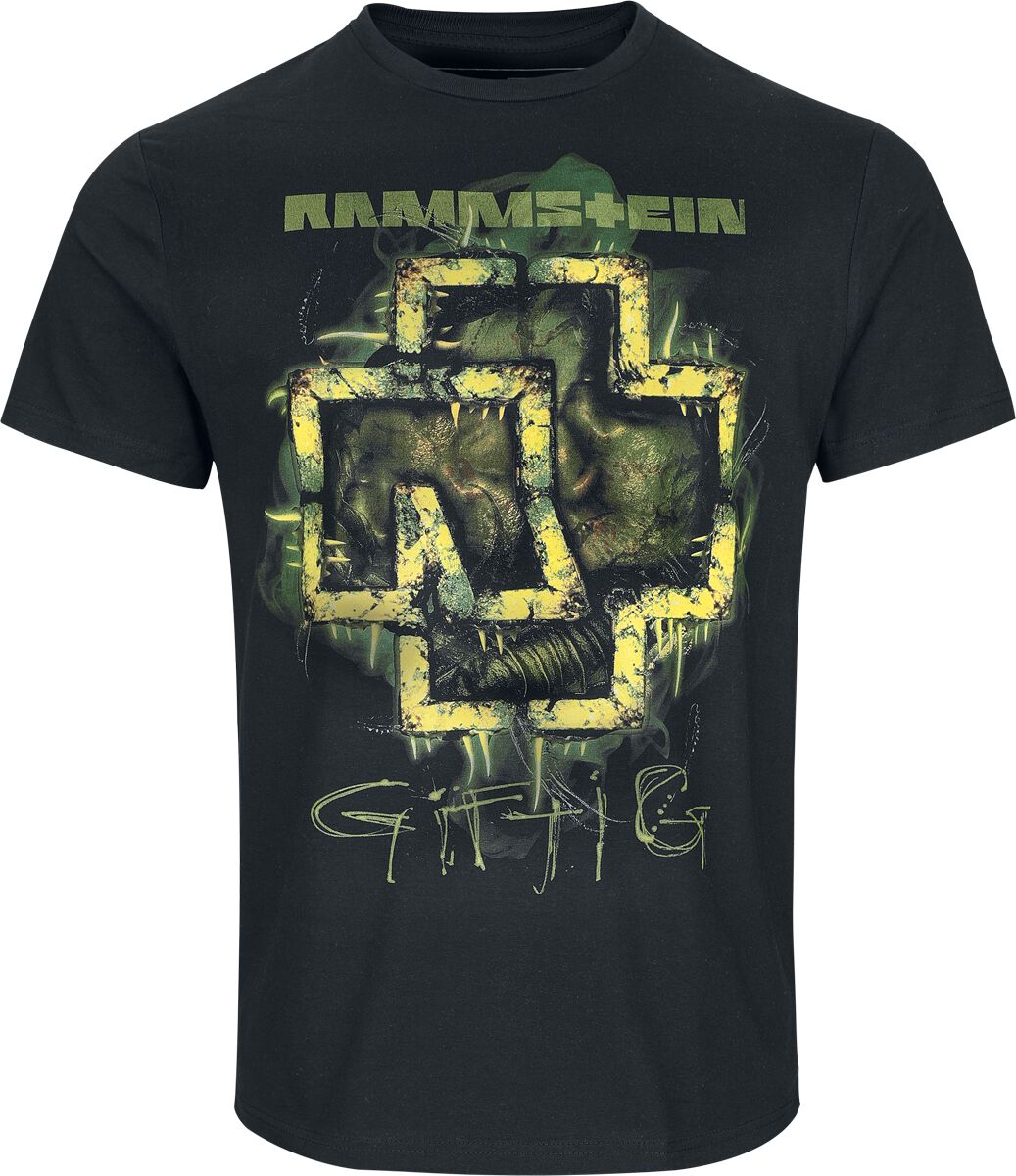 Rammstein T-Shirt Giftig S to 3XL for Men black
