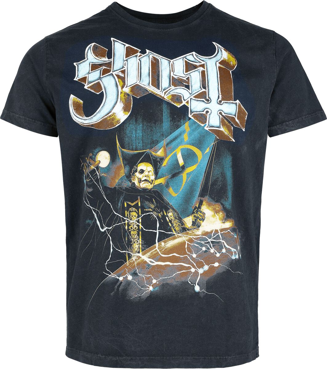 Ghost T-Shirt Lightning S to 4XL for Men dark grey