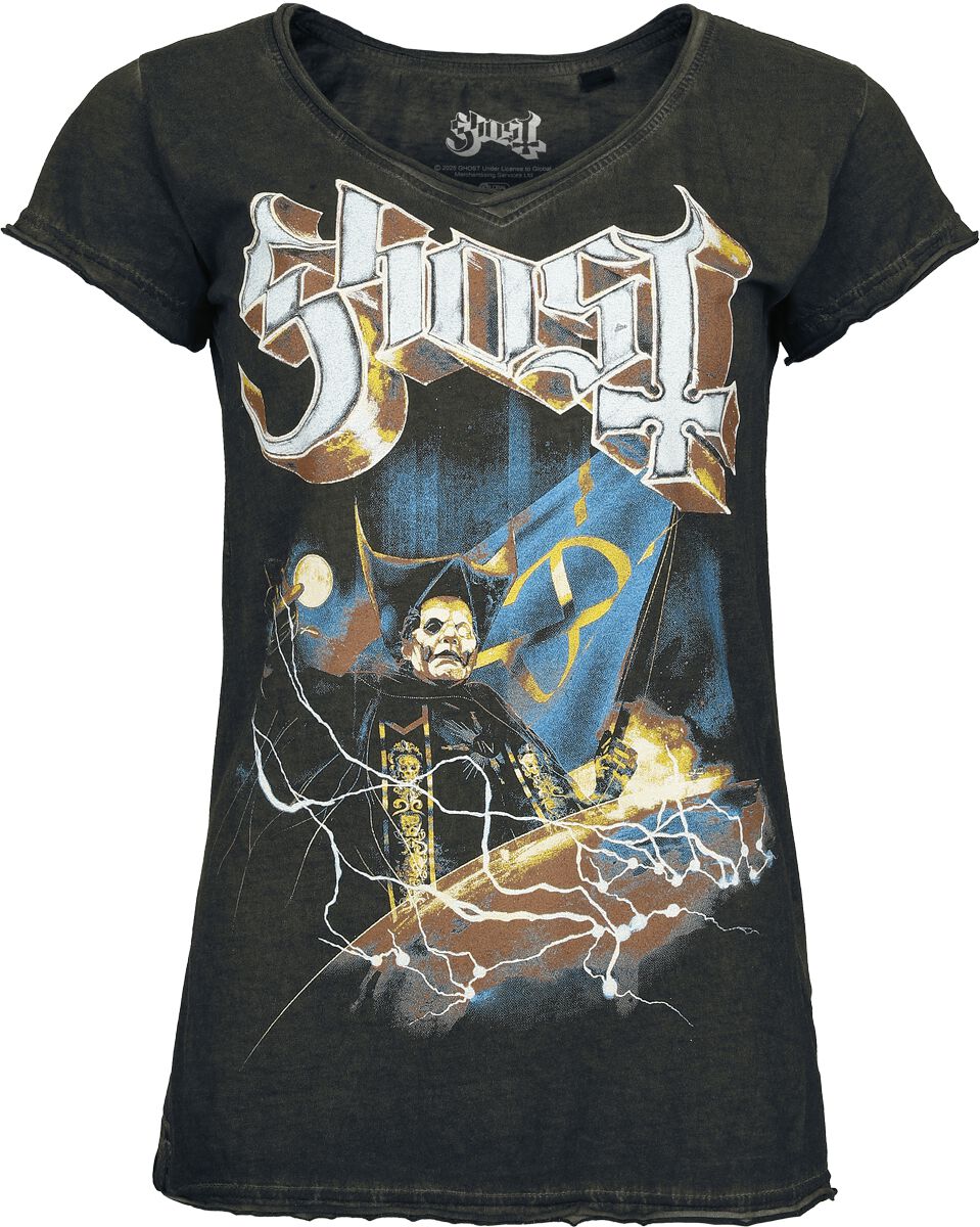 Ghost T-Shirt Lightning S to XXL for Women anthracite