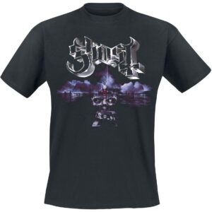 Ghost T-Shirt Portrait Wide Logo S to 4XL for Men black