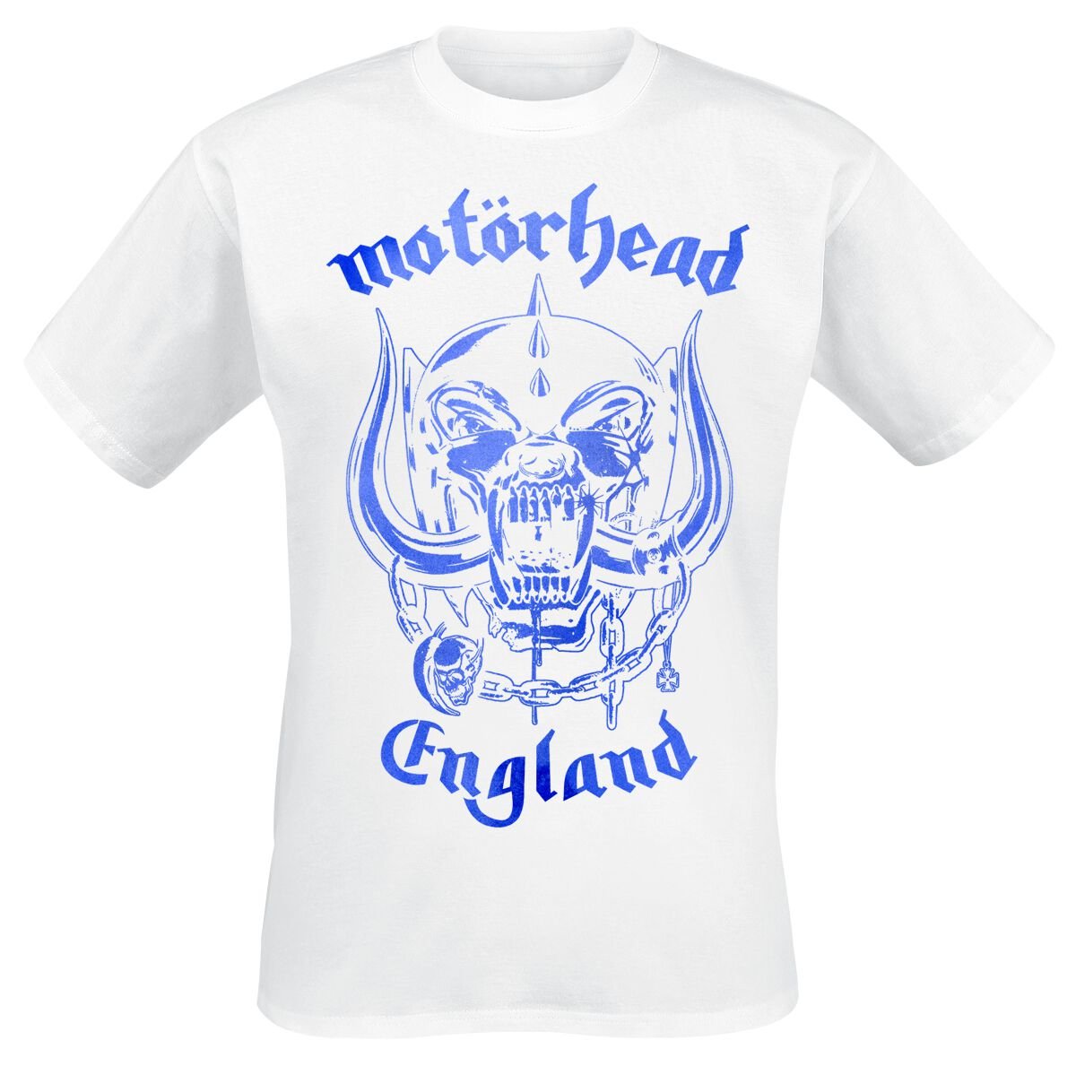 Motorhead T-Shirt England Blue Texture S to 4XL for Men white