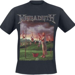 Megadeth T-Shirt Youthanasia Original Cover S to 4XL for Men black