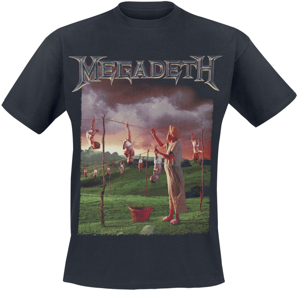 Megadeth T-Shirt Youthanasia Original Cover S to 4XL for Men black