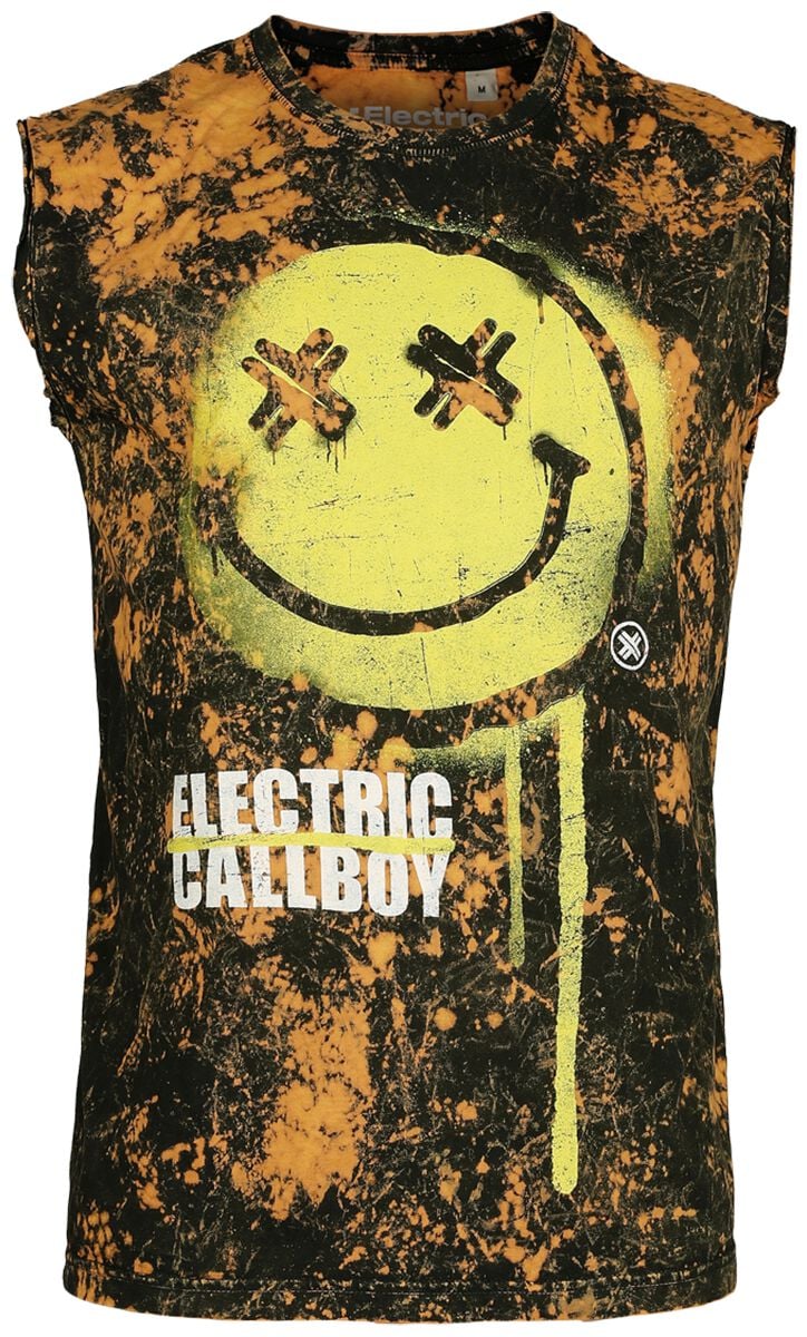 Electric Callboy Tanktop Spray Smile S to XXL for Men black