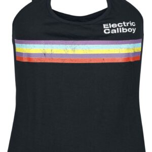 Electric Callboy Top Stripe M to 4XL for Women black
