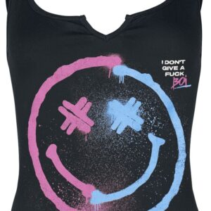 Electric Callboy Top Fuck Boi M to 4XL for Women black