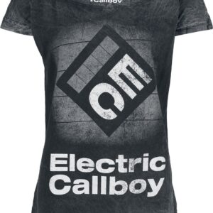 Electric Callboy T-Shirt Square Logo S to 4XL for Women grey