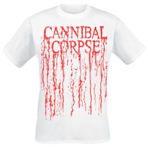 Cannibal Corpse T-Shirt Logo Drip S to XXL for Men white