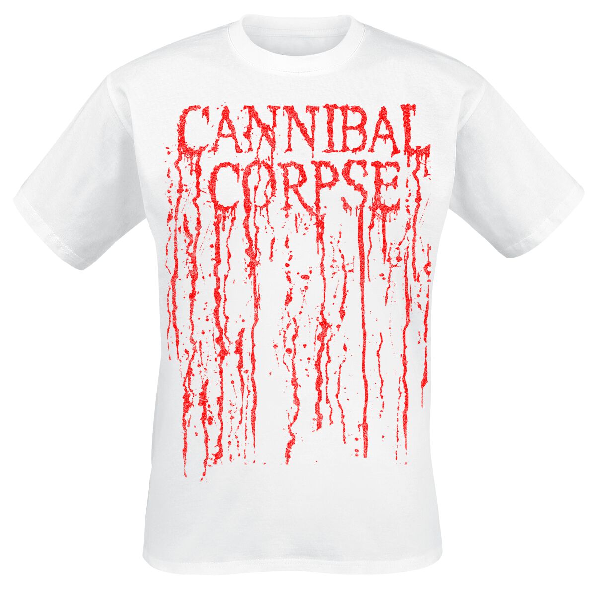 Cannibal Corpse T-Shirt Logo Drip S to XXL for Men white