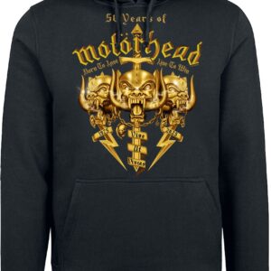 Motorhead Hoodie 50 Years Of Motorhead S to XXL for Men black