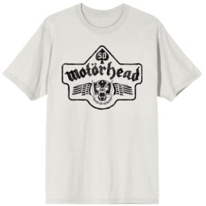 Motorhead T-Shirt 50 Vintage Wings M to 3XL for Men white