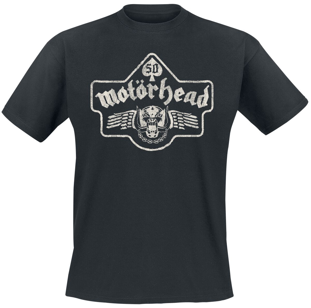 Motorhead T-Shirt 50 Vintage Wings S to 4XL for Men black