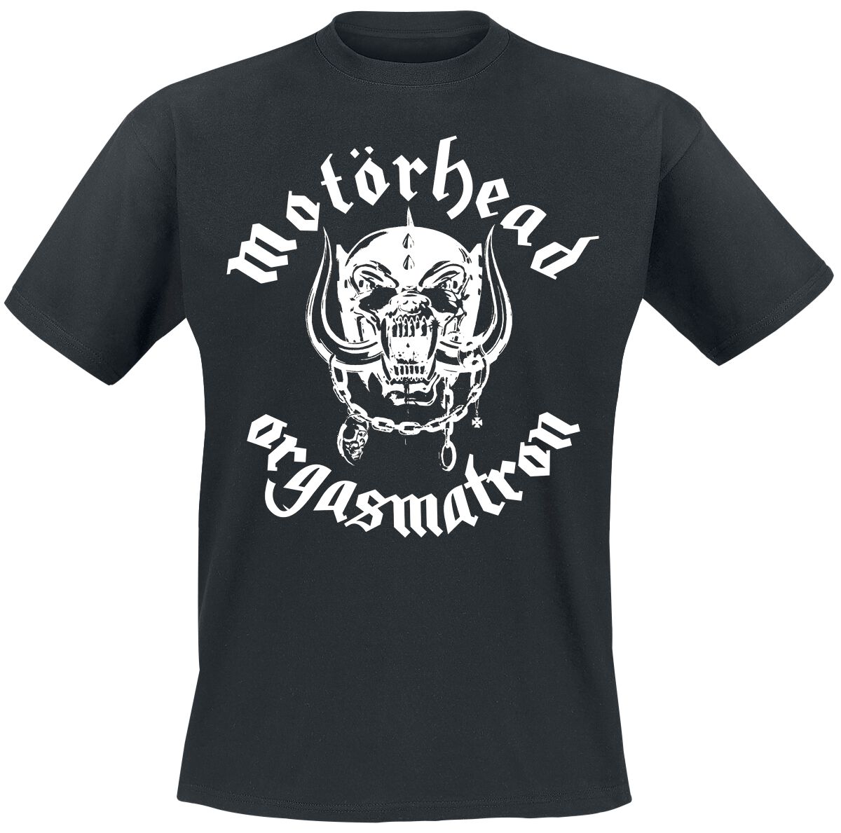 Motorhead T-Shirt Orgasmatron Lyric M to XL for Men black