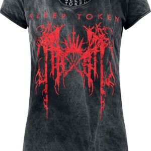 Sleep Token T-Shirt Logo S to 4XL for Women black-grey