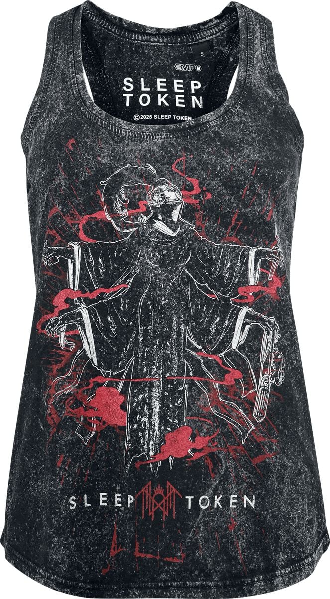 Sleep Token Top Ascensionism S to XXL for Women black-grey