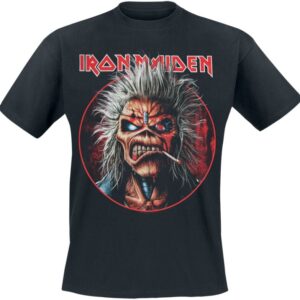 Iron Maiden T-Shirt Portrait Eddie Circle S to 4XL for Men black