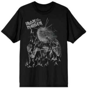 Iron Maiden T-Shirt LAD Flames S to 4XL for Men black