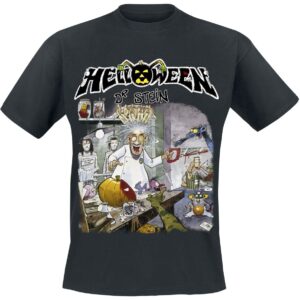 Helloween T-Shirt Dr. Stein S to 4XL for Men black
