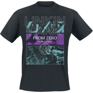 Linkin Park T-Shirt From Zero To World Tour S to 4XL for Men black