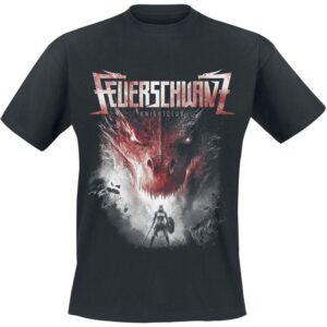 Feuerschwanz T-Shirt Knightclub Cover S to 4XL for Men black