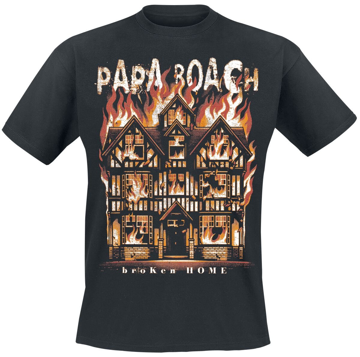 Papa Roach T-Shirt Broken home S to XXL for Men black