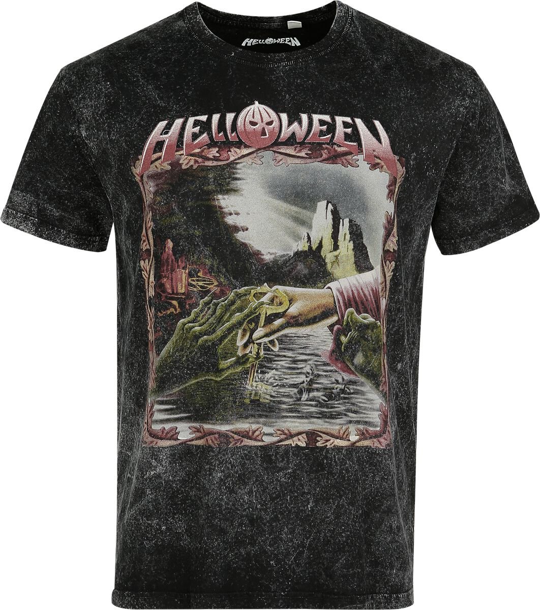 Helloween T-Shirt Keeper of the seven keys Part II S to 4XL for Men anthracite
