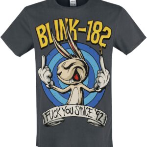 Blink 182 T-Shirt Amplified Collection F you Since 92 S to XL for Women charcoal