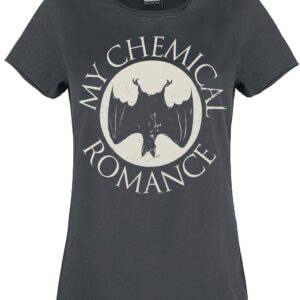 My Chemical Romance T-Shirt Amplified Collection Bat M to XL for Women charcoal