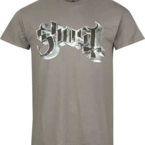 Ghost T-Shirt New Logo Grucifix S to 4XL for Men charcoal