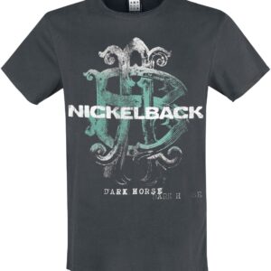 Nickelback T-Shirt Dark horse S to XXL for Men charcoal