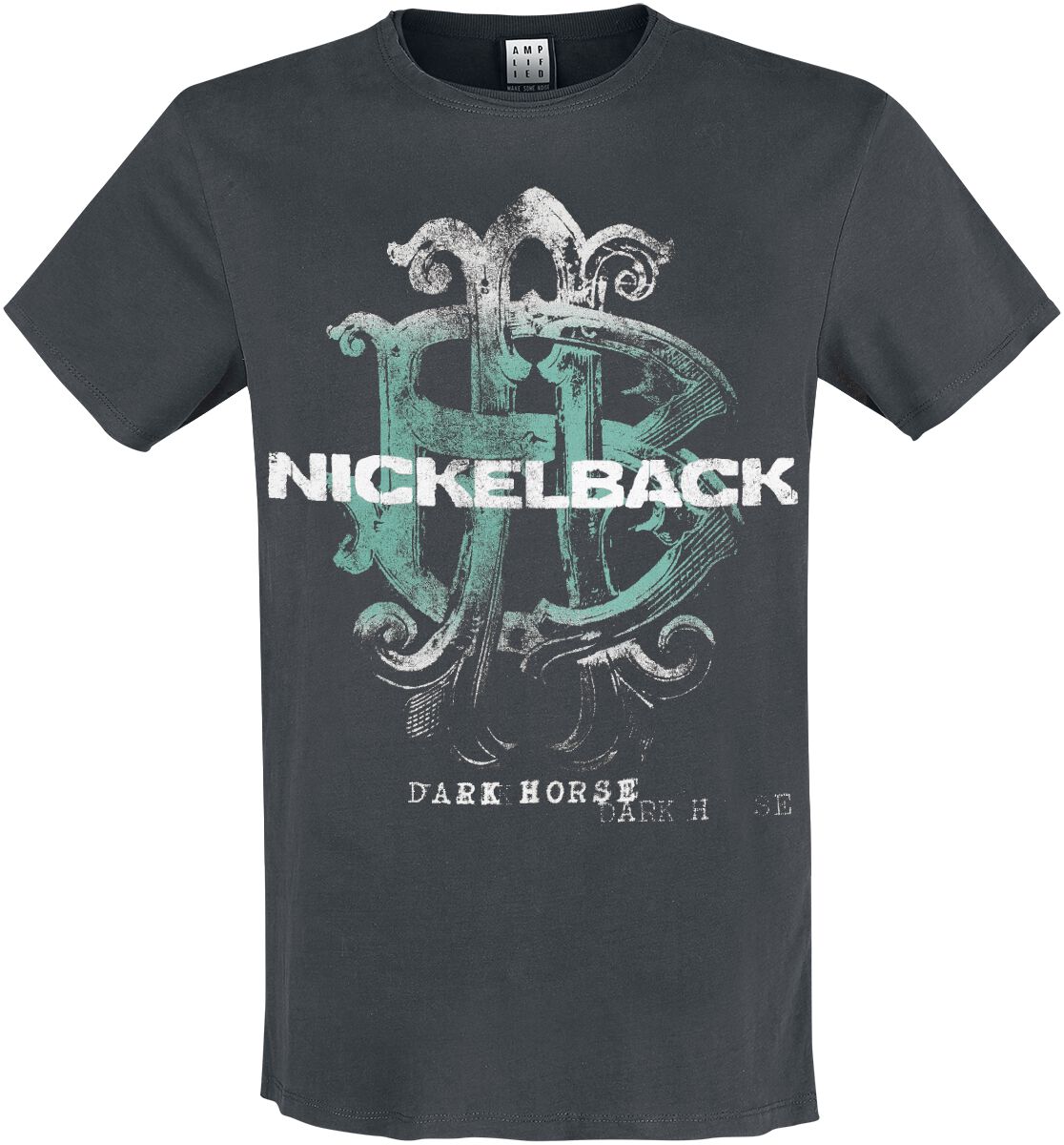 Nickelback T-Shirt Dark horse S to XXL for Men charcoal