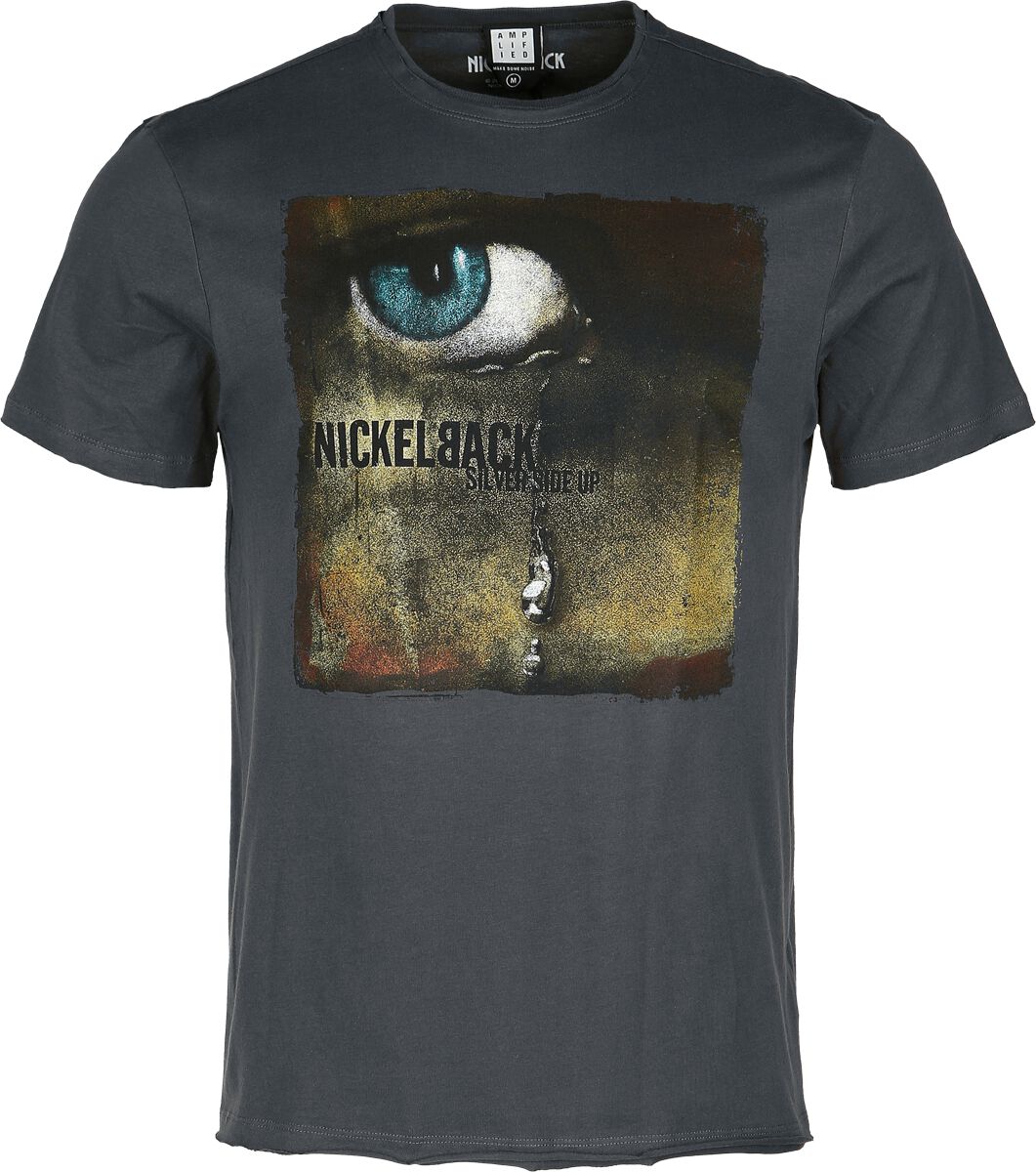 Nickelback T-Shirt Silver Side Up S to XXL for Men charcoal