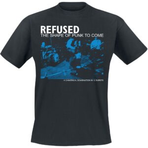 Refused T-Shirt The Shape Of Punkt To Come Live S to XXL for Men black